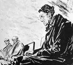 Escena original de un cuento de Mort Cinder de 1962