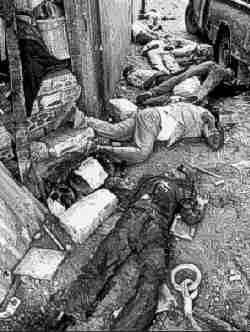 Civiles muertos en Sabra y Chatila