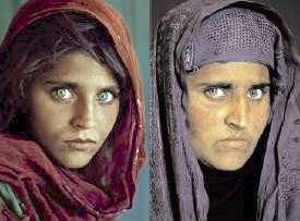 Sharbat Gula en 1984 y en 2002